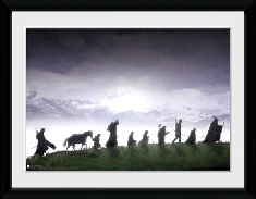 — Lord of the Rings fellowship silhouette with